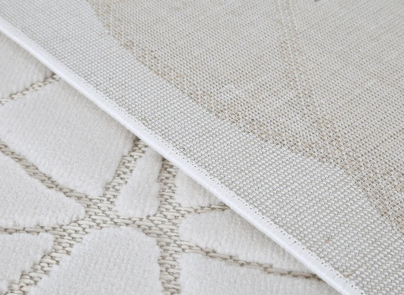 Tapis gris à motifs rosaces 160 x 230 cm SINGAPOUR