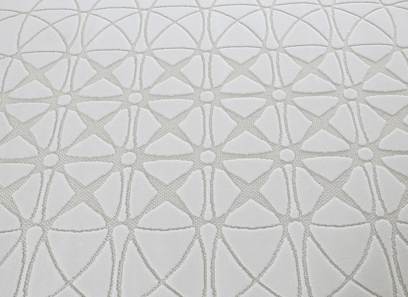 Tapis gris à motifs rosaces 160 x 230 cm SINGAPOUR