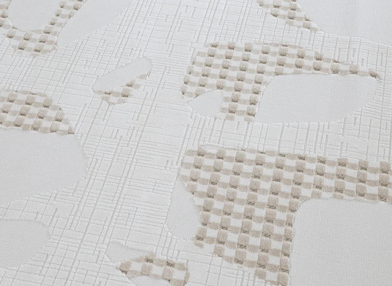 Tapis beige à motifs 200 x 290 cm BRUME