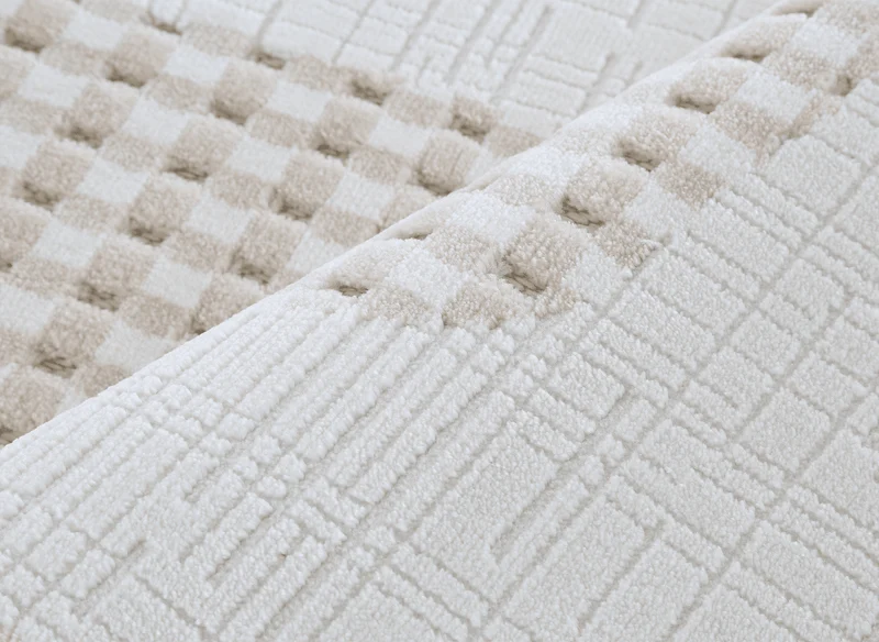 Tapis beige à motifs 200 x 290 cm BRUME