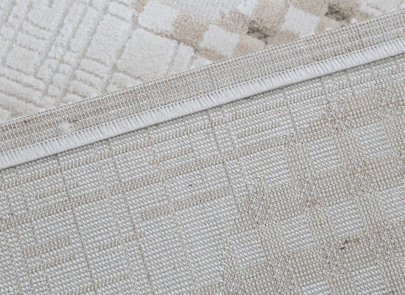 Tapis beige à motifs 200 x 290 cm BRUME