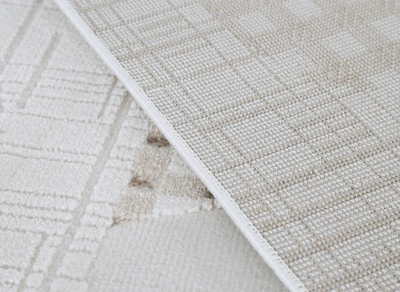 Tapis beige à motifs 200 x 290 cm BRUME