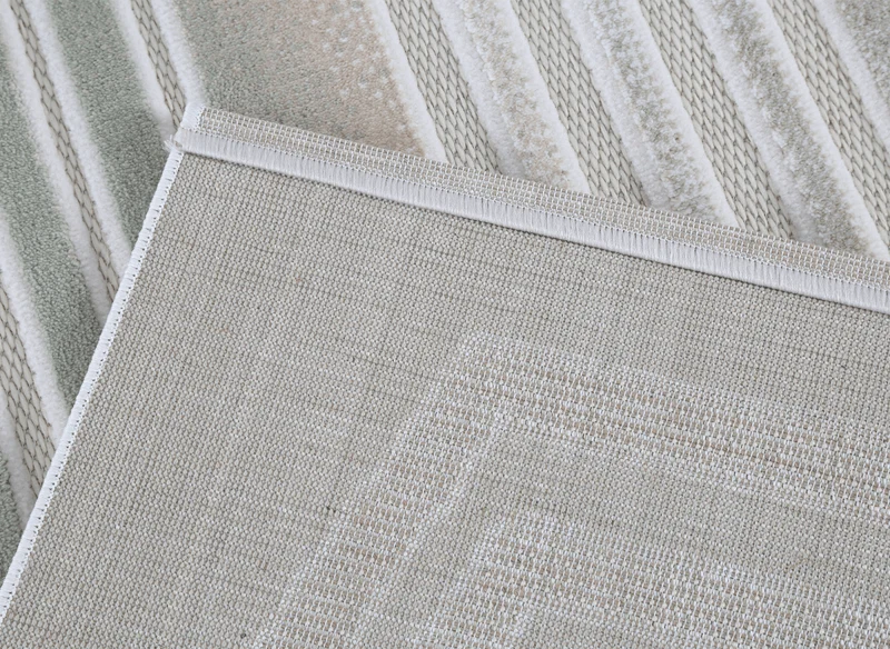 Tapis gris à motifs de lignes 160 x 230 cm PERTONA