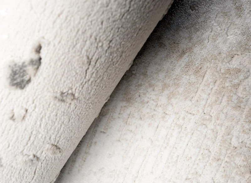 Tapis beige en tissu texturé 200 x 290 cm VANILLE
