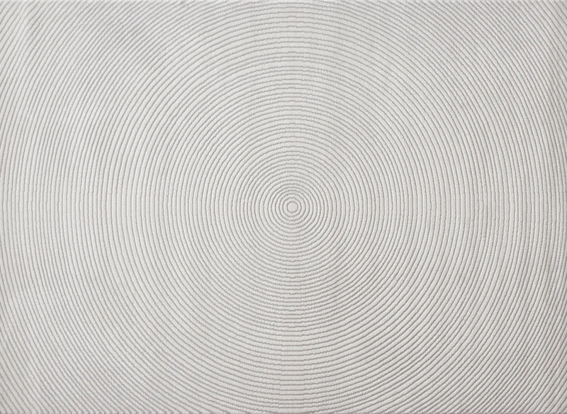 Tapis beige à motifs circulaires 160 x 230 cm BODRUM