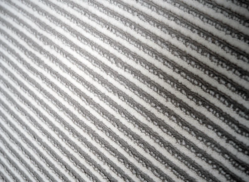 Tapis gris à rayures 200 x 290 cm CLEO