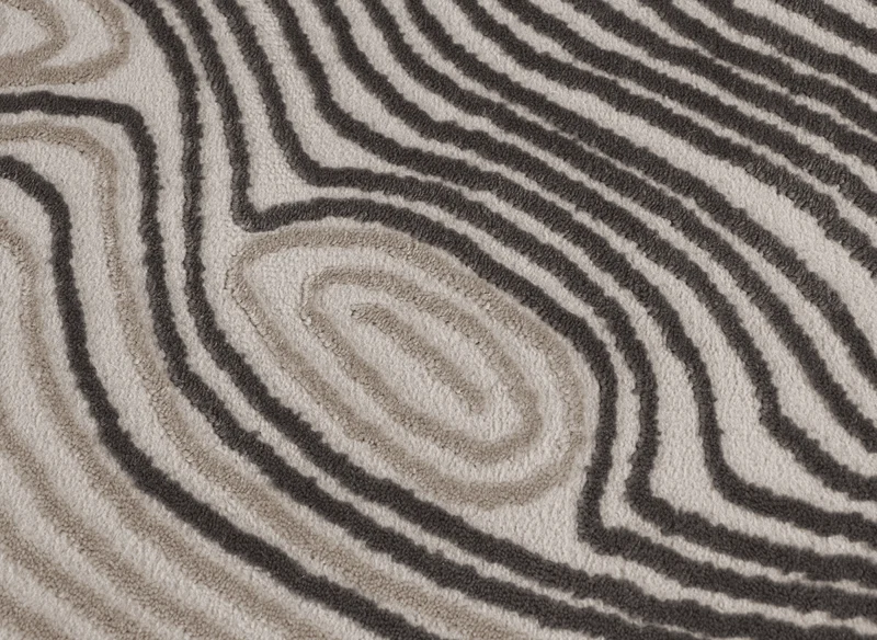 Tapis gris et beige à motifs 200 x 290 cm LYAH