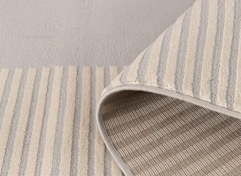 Tapis gris et beige à motifs 200 x 290 cm LYAH