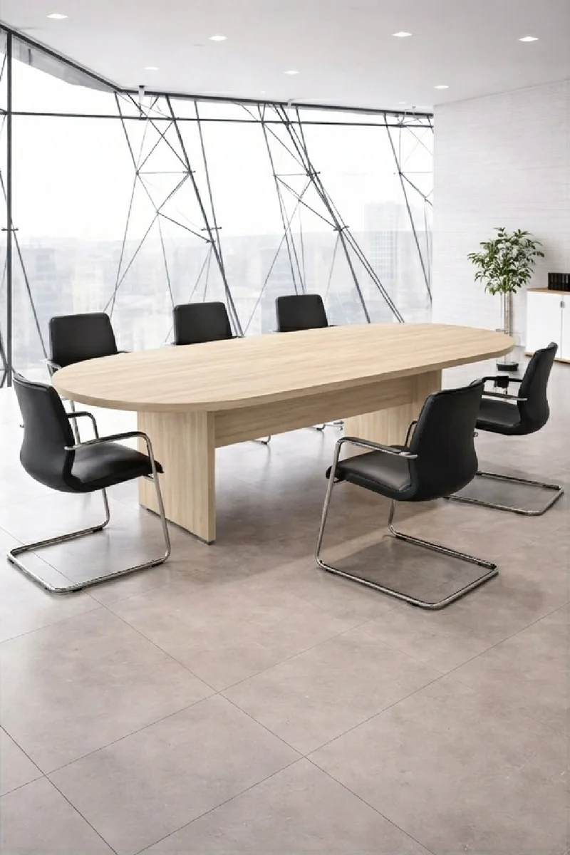 Table de réunion ovale Olympe 12 à 24 personnes