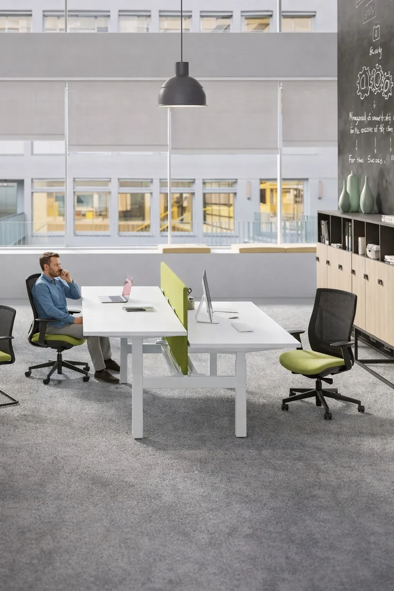 Bureau Bench Assis-Debout Top & Down 2 Personnes