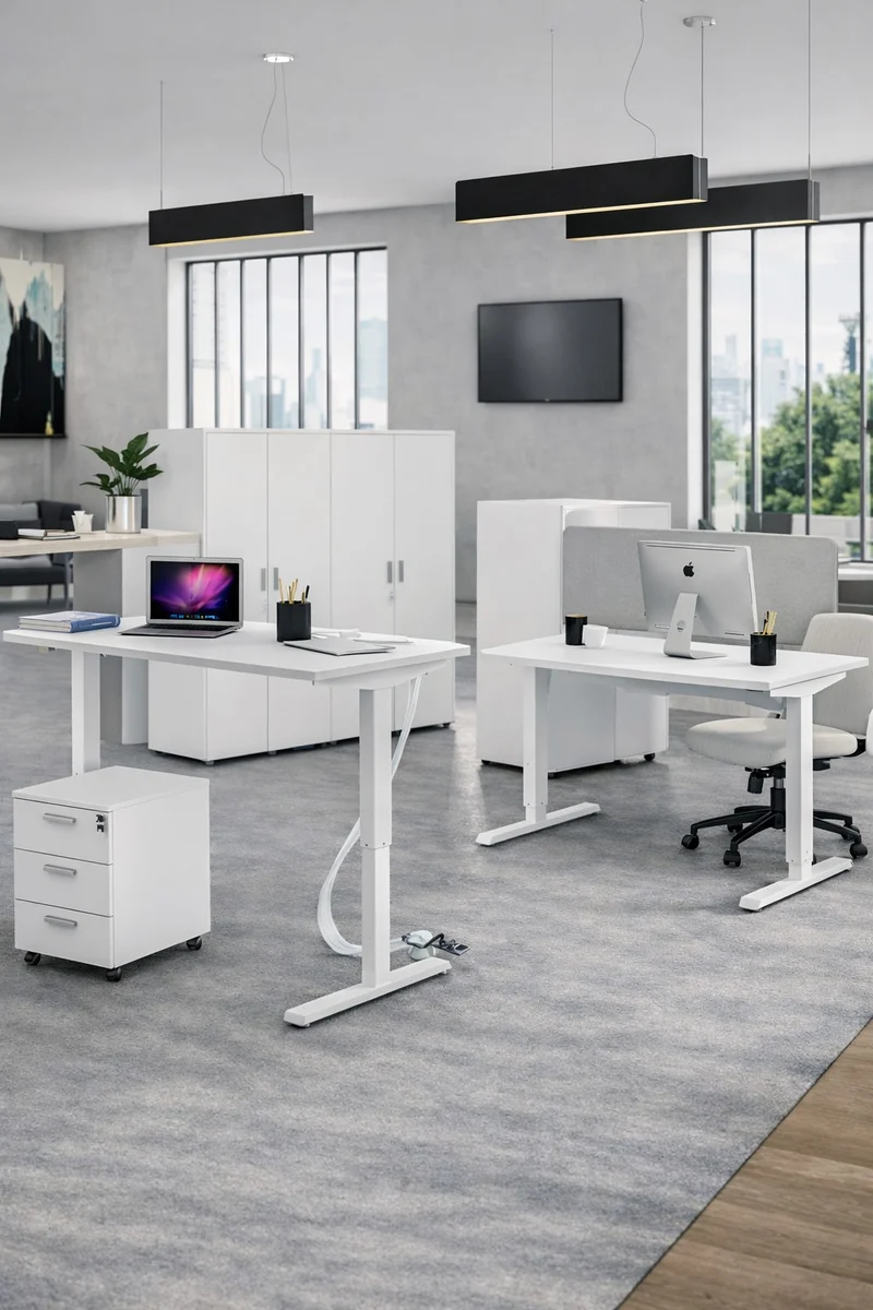 Bureau Électrique Assis-Debout Pro ECO-UP PLUS Double Moteur