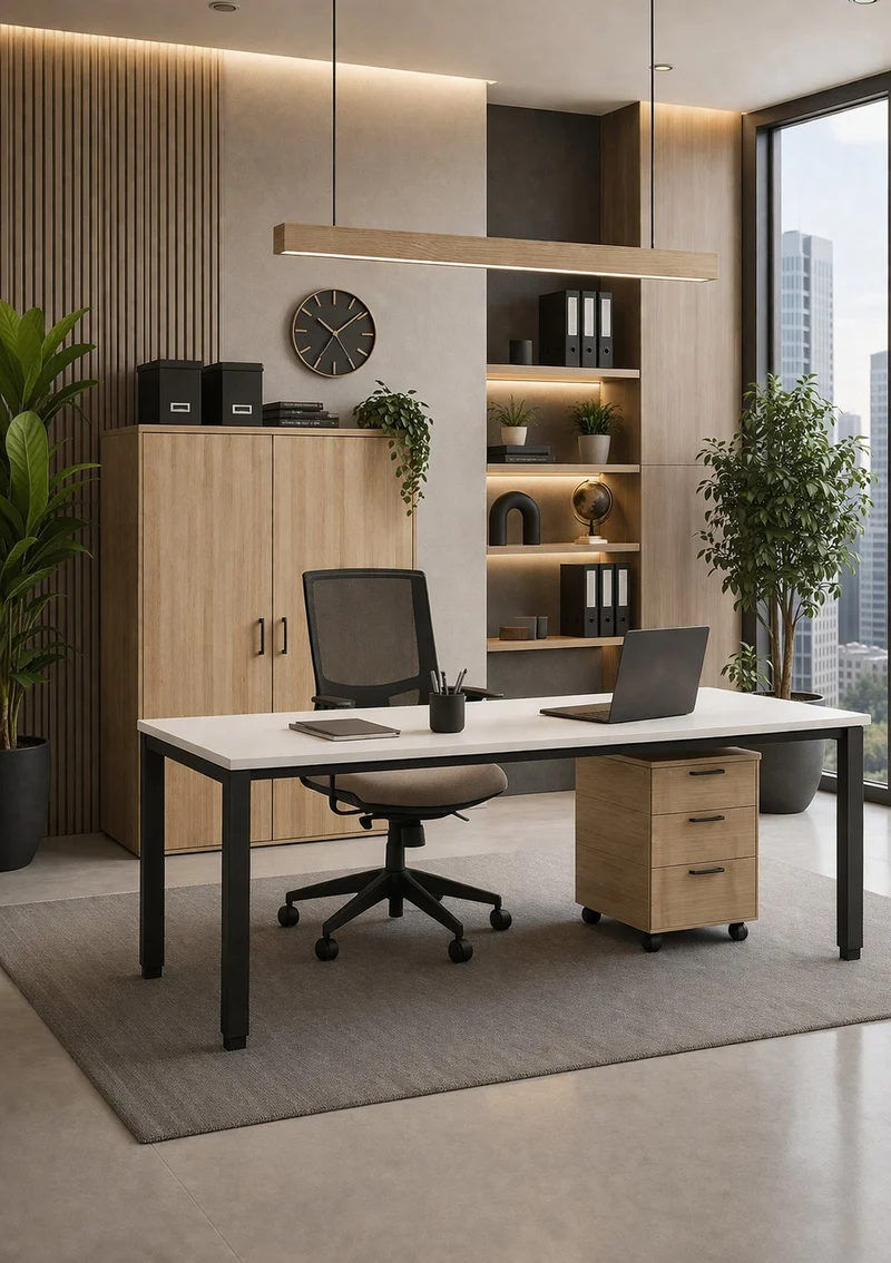 Bureau professionnel individuel Tempo P80 cm
