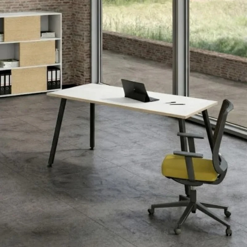 Bureau Droit Nature Métal style Scandinave