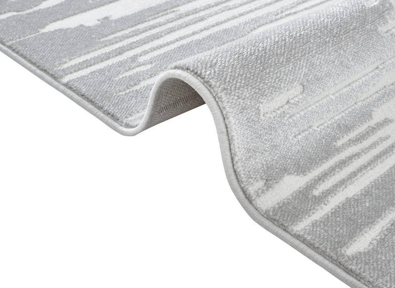 Tapis gris et blanc 200x 290 cm FROST