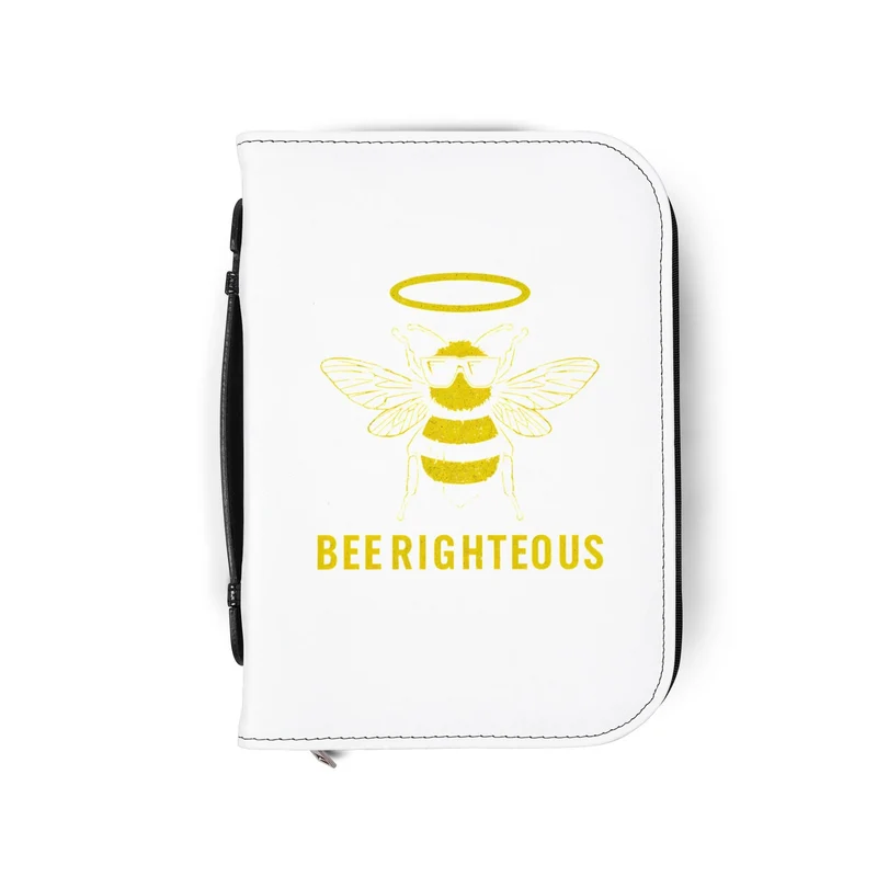 Honey Bee Bible Cover | Religious Gift & Faith Organizer, Inspirational Holder