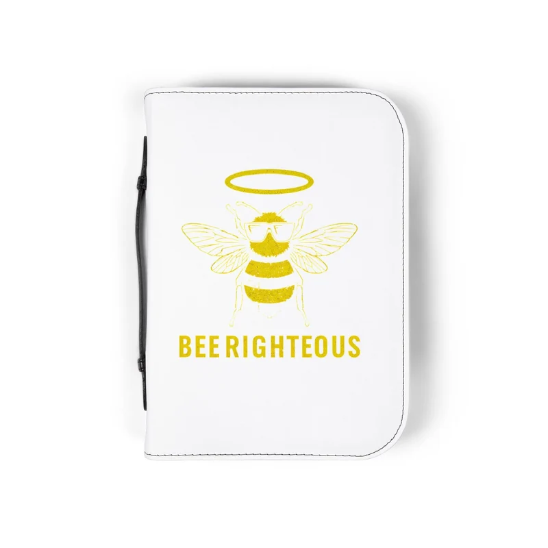 Honey Bee Bible Cover | Religious Gift & Faith Organizer, Inspirational Holder
