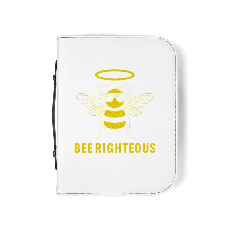 Honey Bee Bible Cover | Religious Gift & Faith Organizer, Inspirational Holder