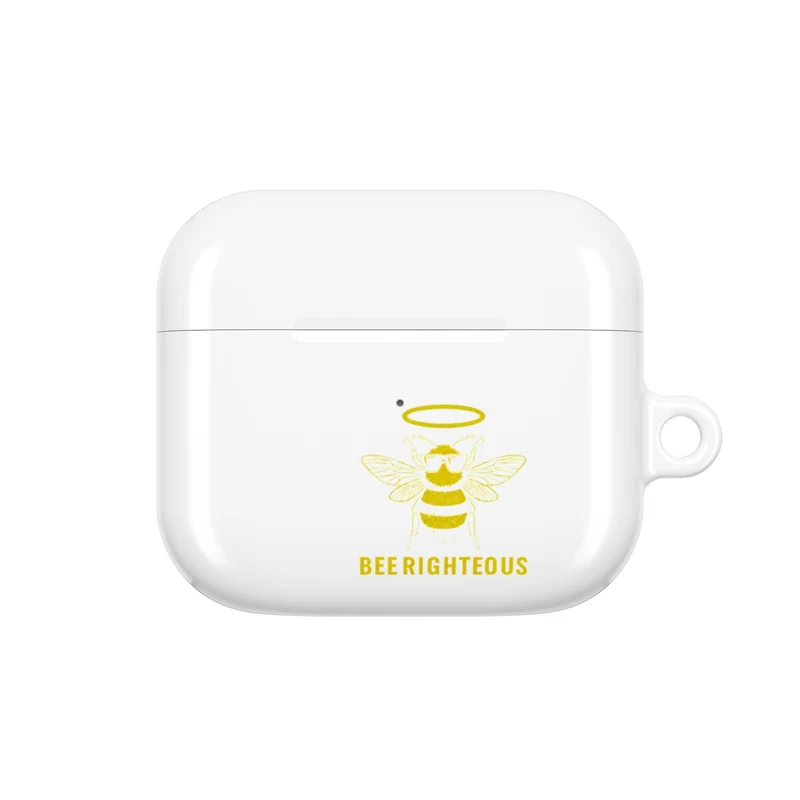 Nature Lover Gift: Bee-Themed AirPod Cases - Cute Tech Accessories for Music Lovers, Fun Gift Idea