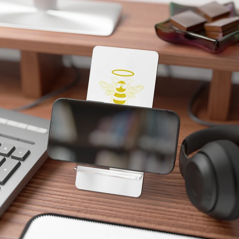 Bee Righteous Smartphone Stand - Modern Desk Accessory & Unique Gift for Beekeepers!