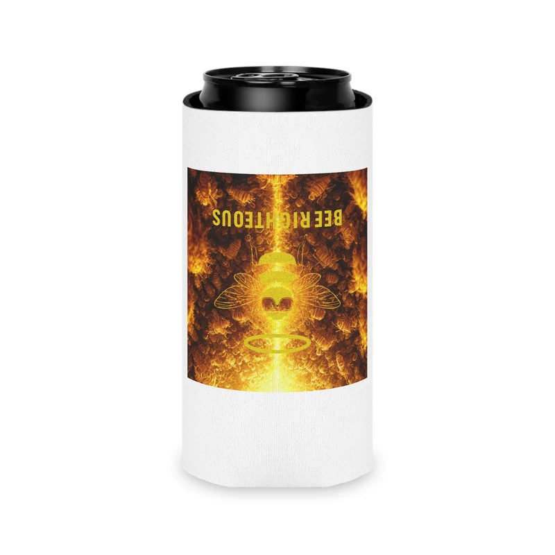 Bee Righteous Can Cooler - Eco-Friendly Party Beverage Holder & Summer BBQ Must-Have
