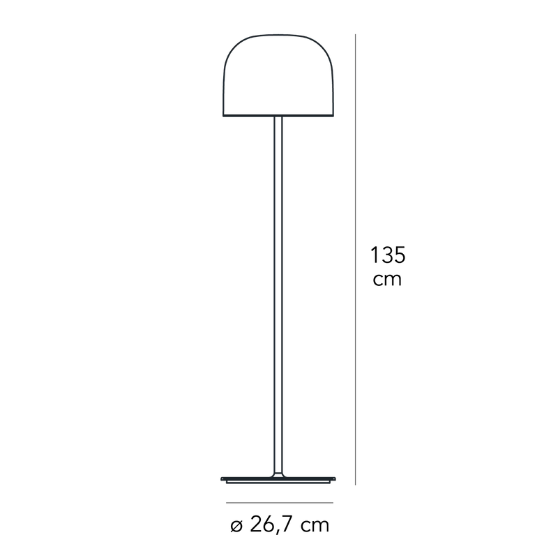 Floor Lamp EQUATORE Small by Gabriele and Oscar Buratti for FontanaArte