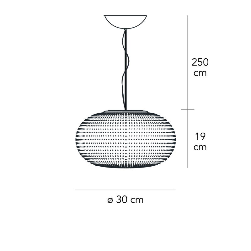 Suspension Lamp BIANCA by Matti Klenell for FontanaArte