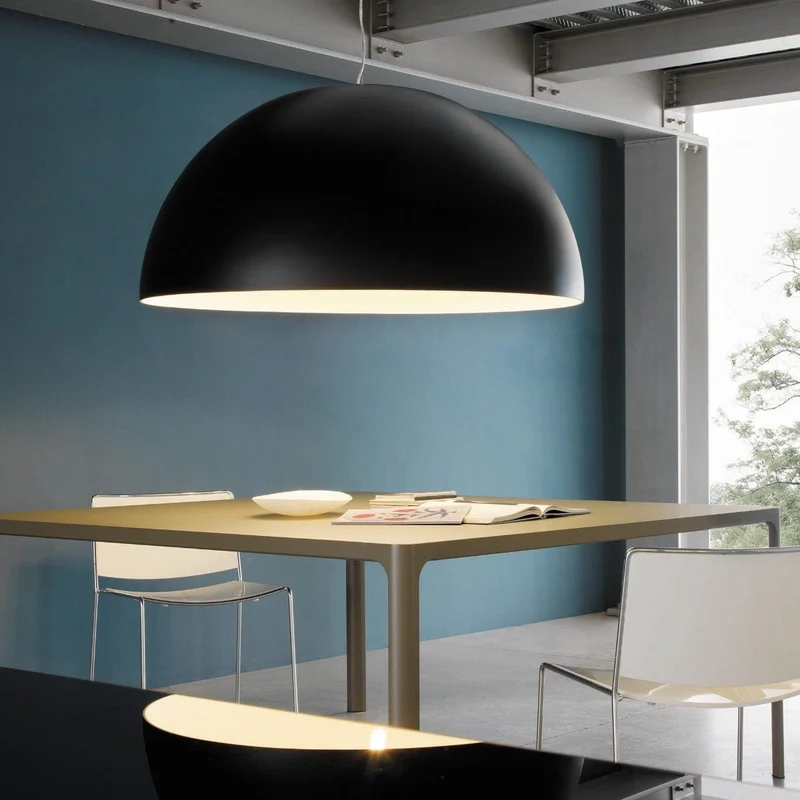 Suspension Lamp AVICO Medium Black by Charles Williams for FontanaArte