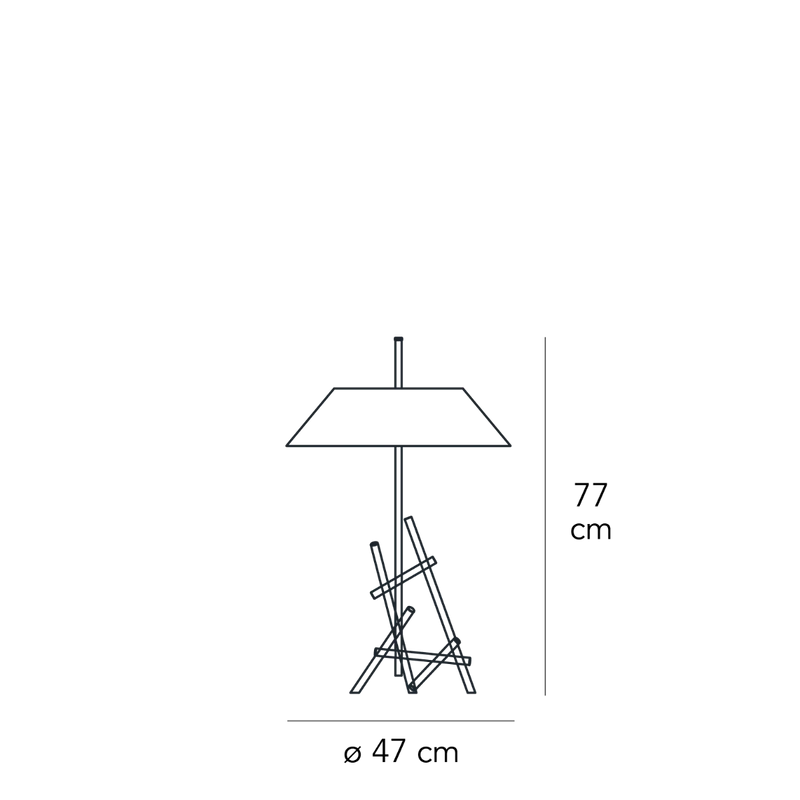 Table Lamp ASHANGHAI by Max Ingrand for FontanaArte