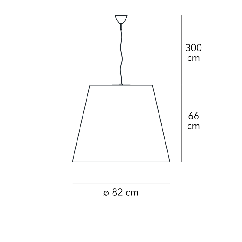 Suspension Lamp AMAX Large by Charles Williams for FontanaArte