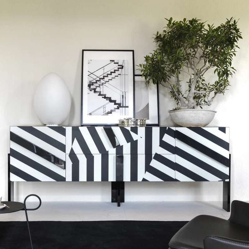 Cabinet ZIQQURAT 95x246 STRIPES by DriadeLab for Driade