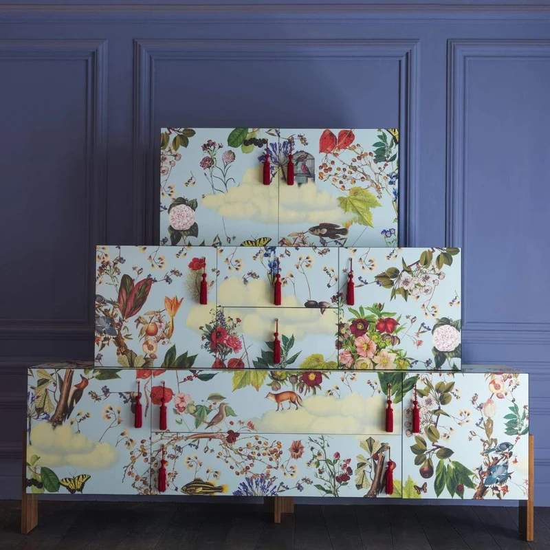 Cabinet ZIQQURAT 200x246 FLOWERS by DriadeLab for Driade