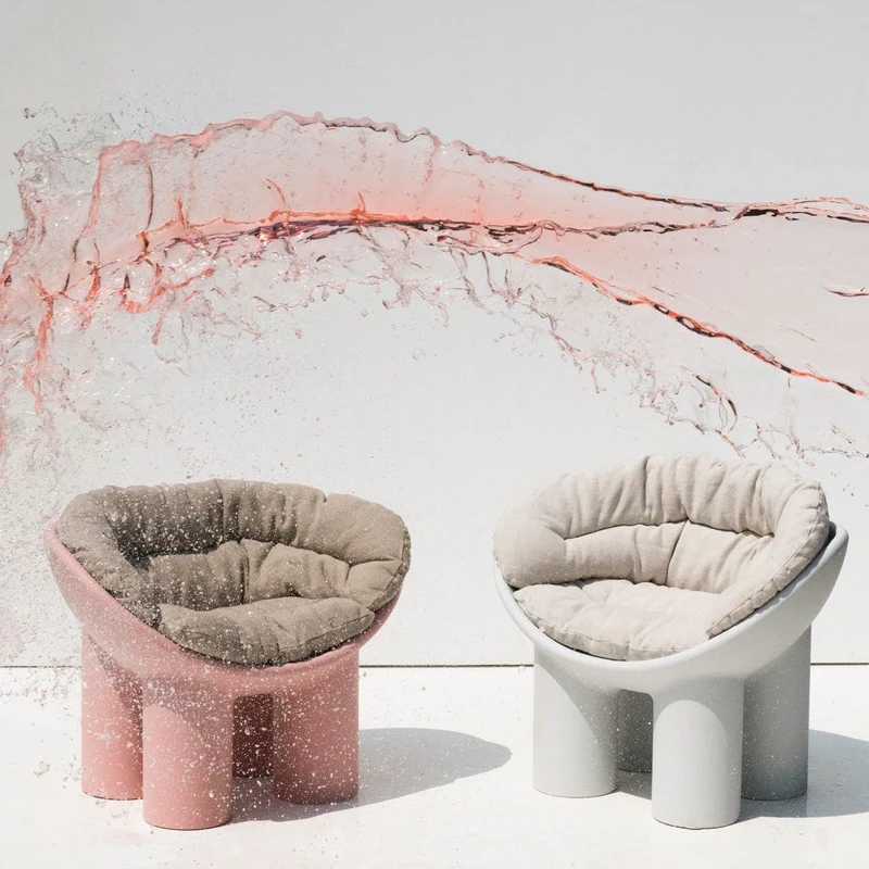 Armchair ROLY POLY by Faye Toogood for Driade