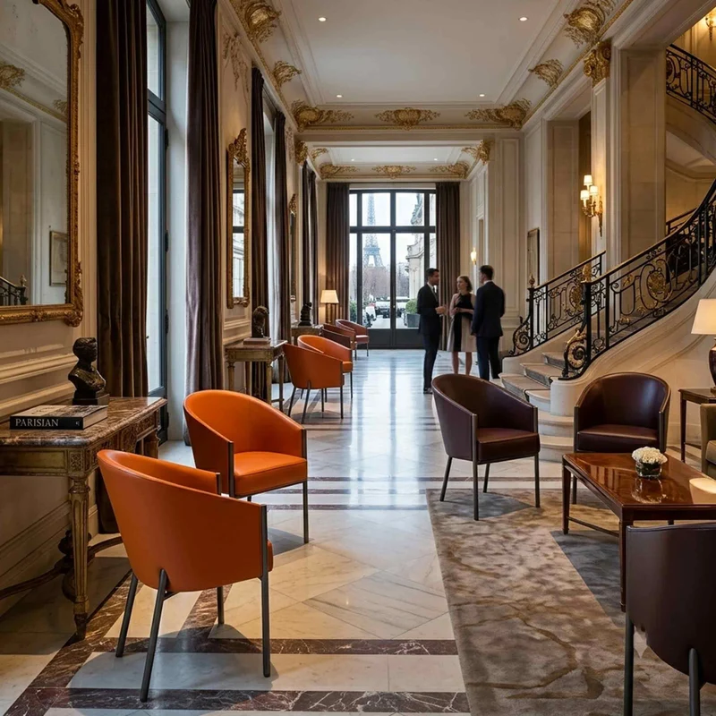 Leather Chair COSTES by Philippe Starck for Driade