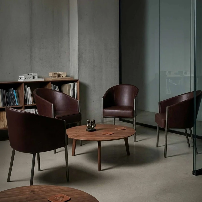 Leather Chair COSTES by Philippe Starck for Driade