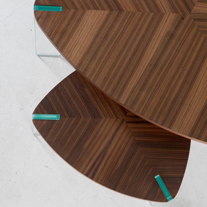 Walnut Wood Coffee Table SOSPESO by Dale Italia