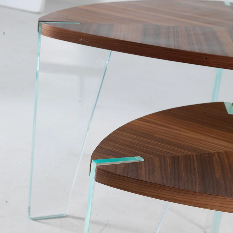 Walnut Wood Coffee Table SOSPESO by Dale Italia