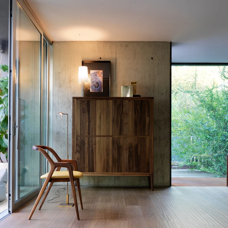 Walnut Wood Cabinet ELEVA by Dale Italia