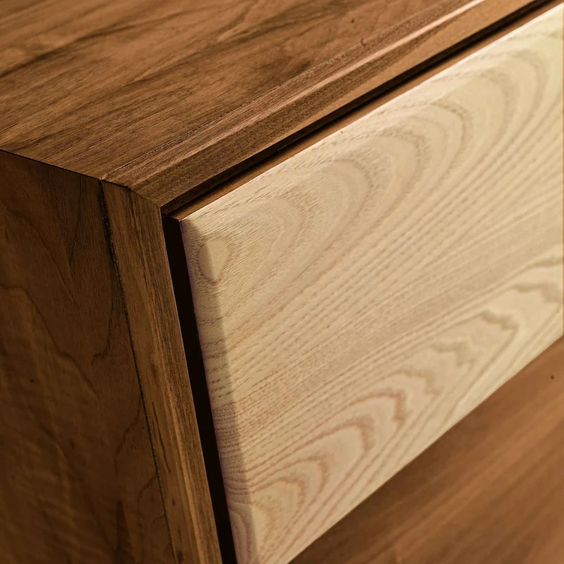 Walnut Wood Sideboard MATERIA Natura Doors by Dale Italia