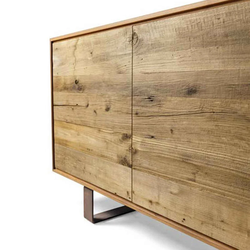 Walnut Wood Sideboard MATERIA Ontano Doors by Dale Italia