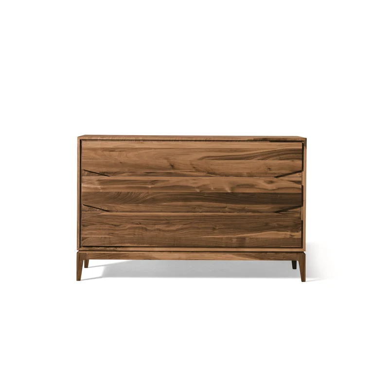 Walnut Wood Chest of Drawers BASE by Dale Italia