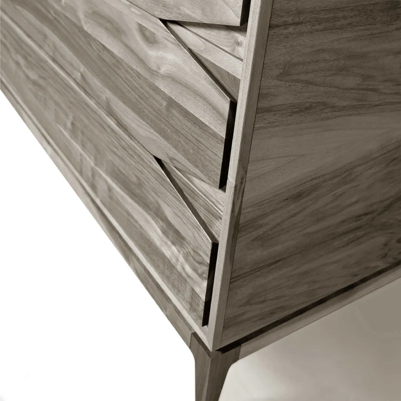 Walnut Wood Chest of Drawers BASE by Dale Italia
