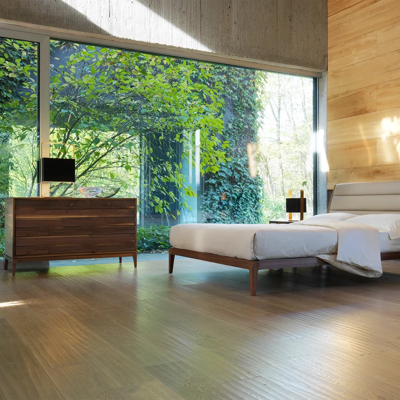 Walnut Wood Chest of Drawers LILIALE by Dale Italia