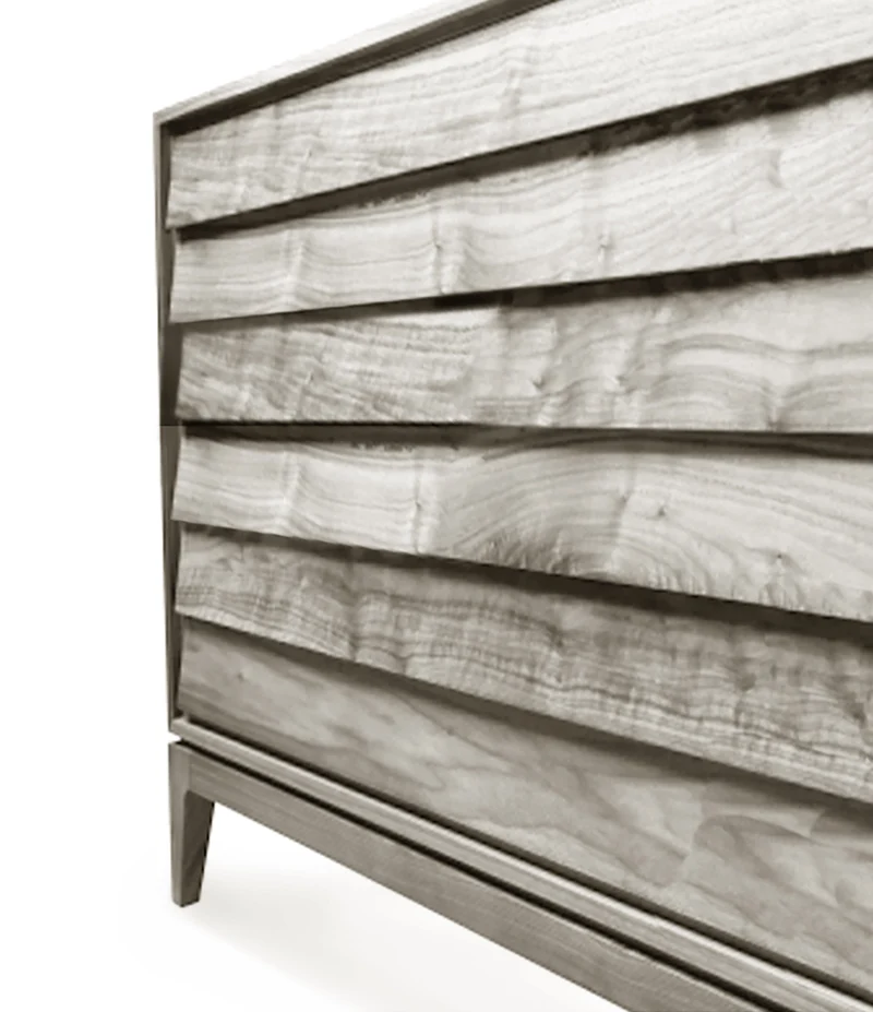 Walnut Wood Chest of Drawers LILIALE by Dale Italia