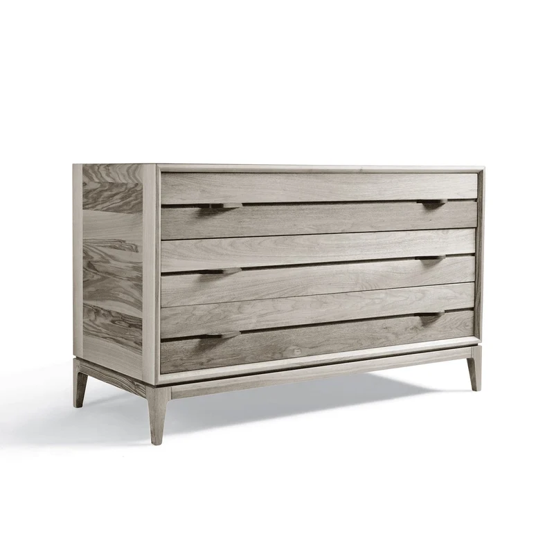 Walnut Wood Chest of Drawers BINARIO by Dale Italia
