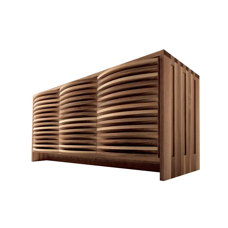 Walnut Wood Sideboard ONDA by Dale Italia