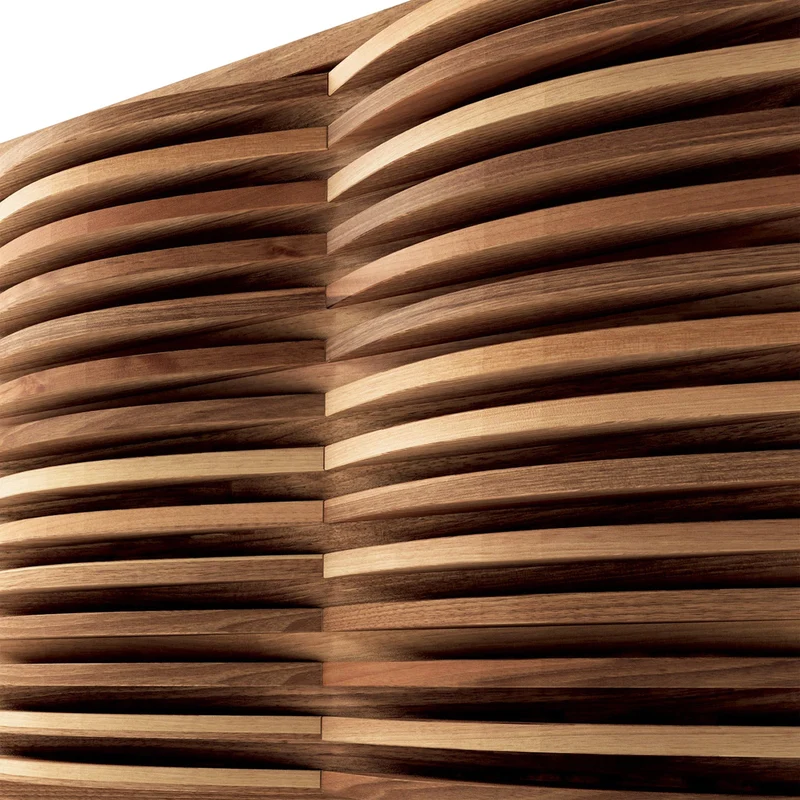 Walnut Wood Sideboard ONDA by Dale Italia