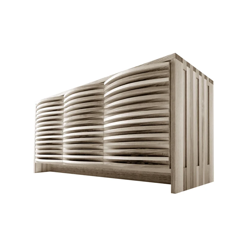 Walnut Wood Sideboard ONDA by Dale Italia