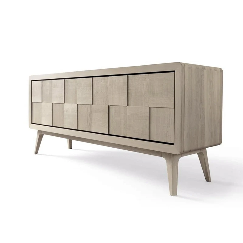 Walnut Wood Sideboard ARTES Concreta Doors by Dale Italia