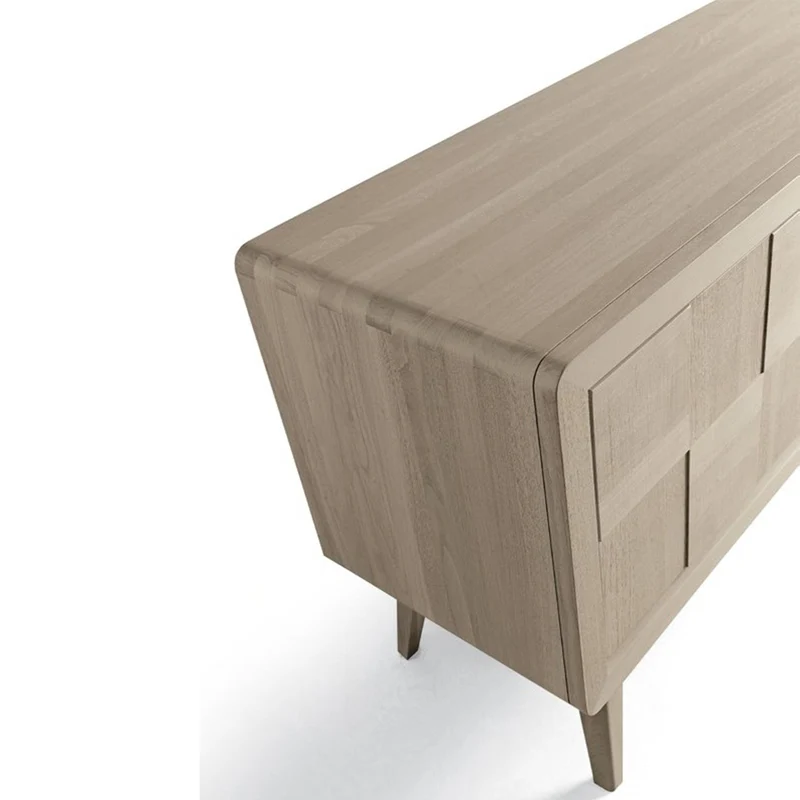 Walnut Wood Sideboard ARTES Concreta Doors by Dale Italia