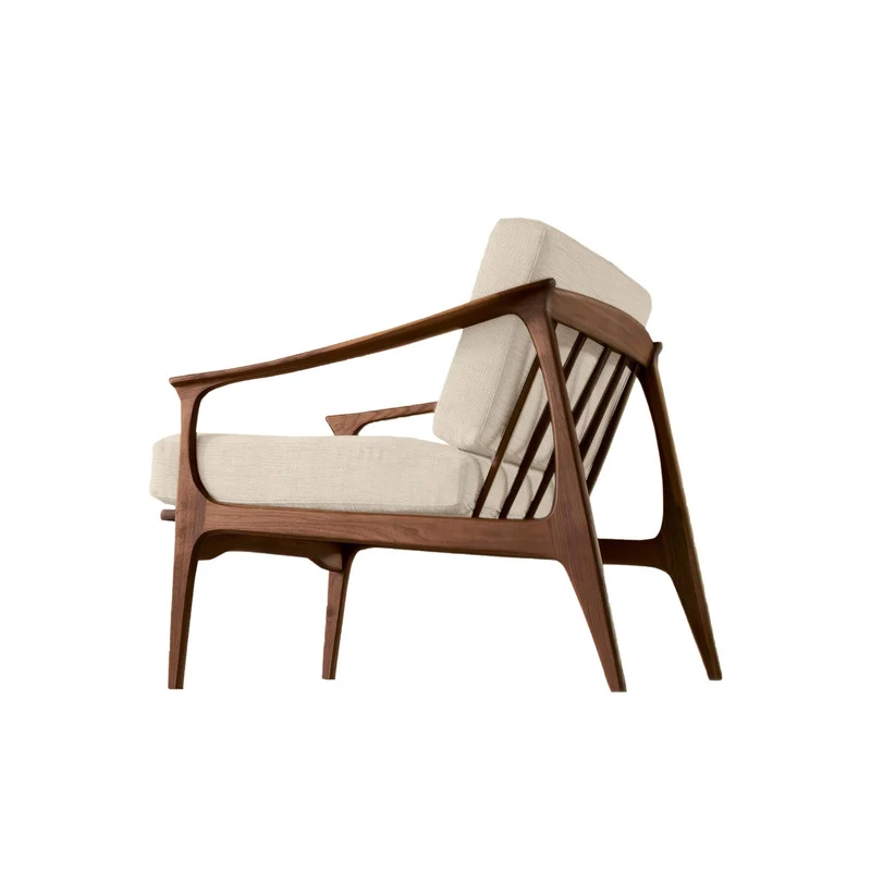 Walnut Wood Armchair QUIETE by Dale Italia